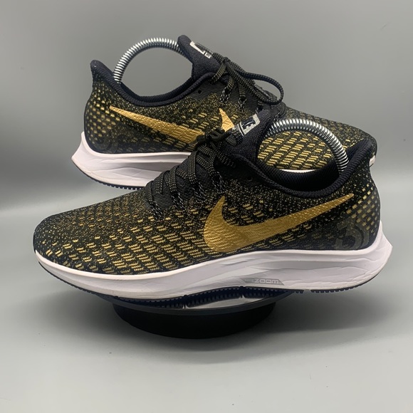 Nike Womens Pegasus 35 Womens Black And Gold NIKE AIR ZOOM PEGASUS